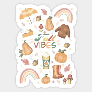 Fall vibes Sticker